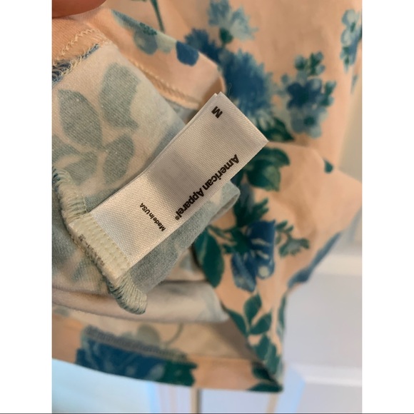 American Apparel Low Cut Back Floral Dress - Picture 4 of 6